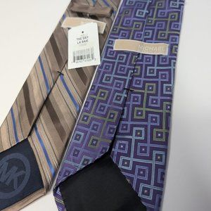x2 Michael Kors Silk Neck Tie(s)